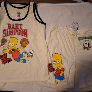 Bart Simpson Tank Top and Shorts Set